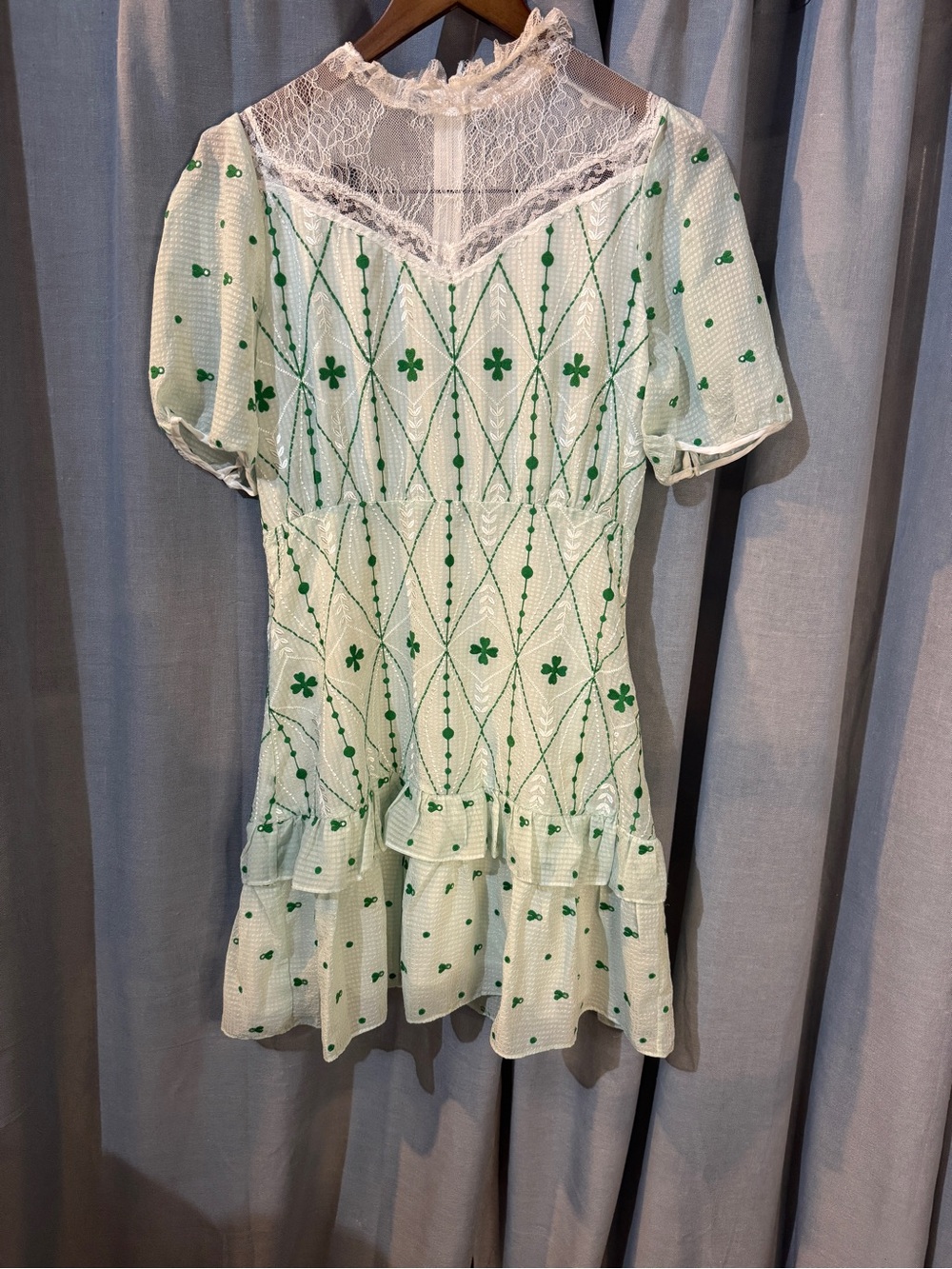 sandro Paris embroidery dress